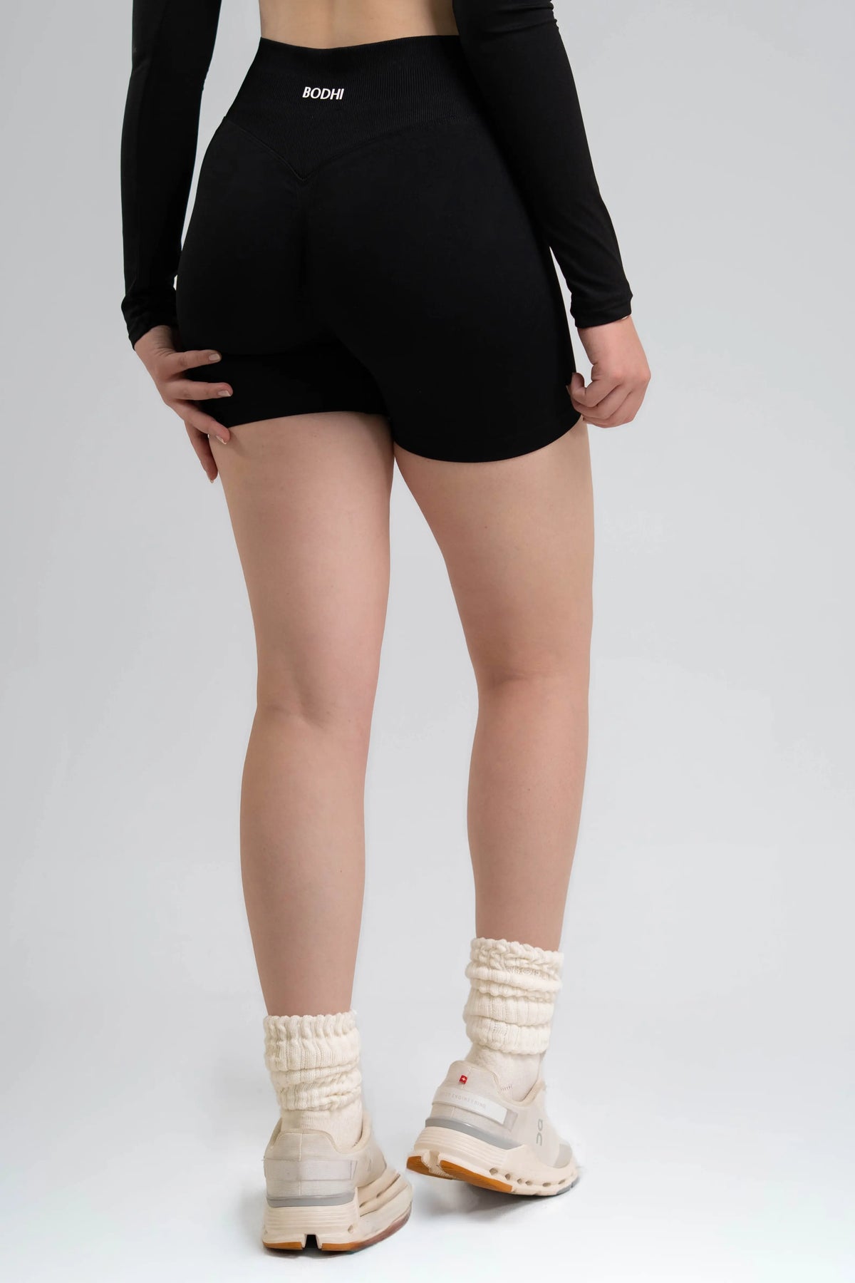 Pantalón Corto Escultura de Cintura Alta con Realce